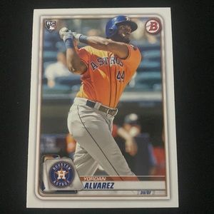 Yordan Alvarez(rookie)- 2020 topps chrome bowman